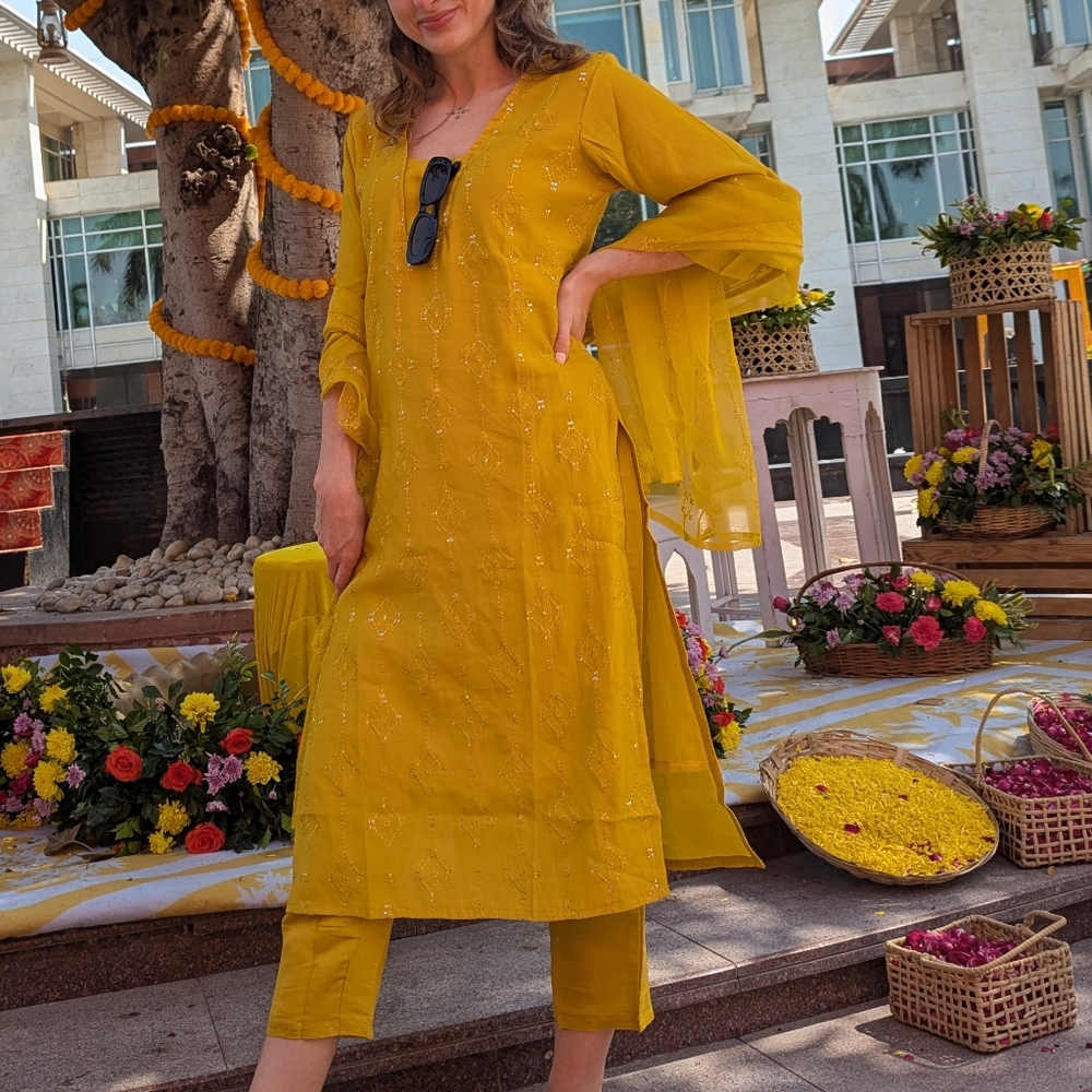 Yellow Kurta Set